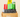 A stack of colorful wrapped gifts topped with a yellow "Dirt Bag," all sitting on a BWH box.
