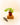 Small potted plant on wooden blocks with a pair of pruning shears on a light background