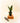 Potted snake plant on a wooden block with pruning shears on a light background