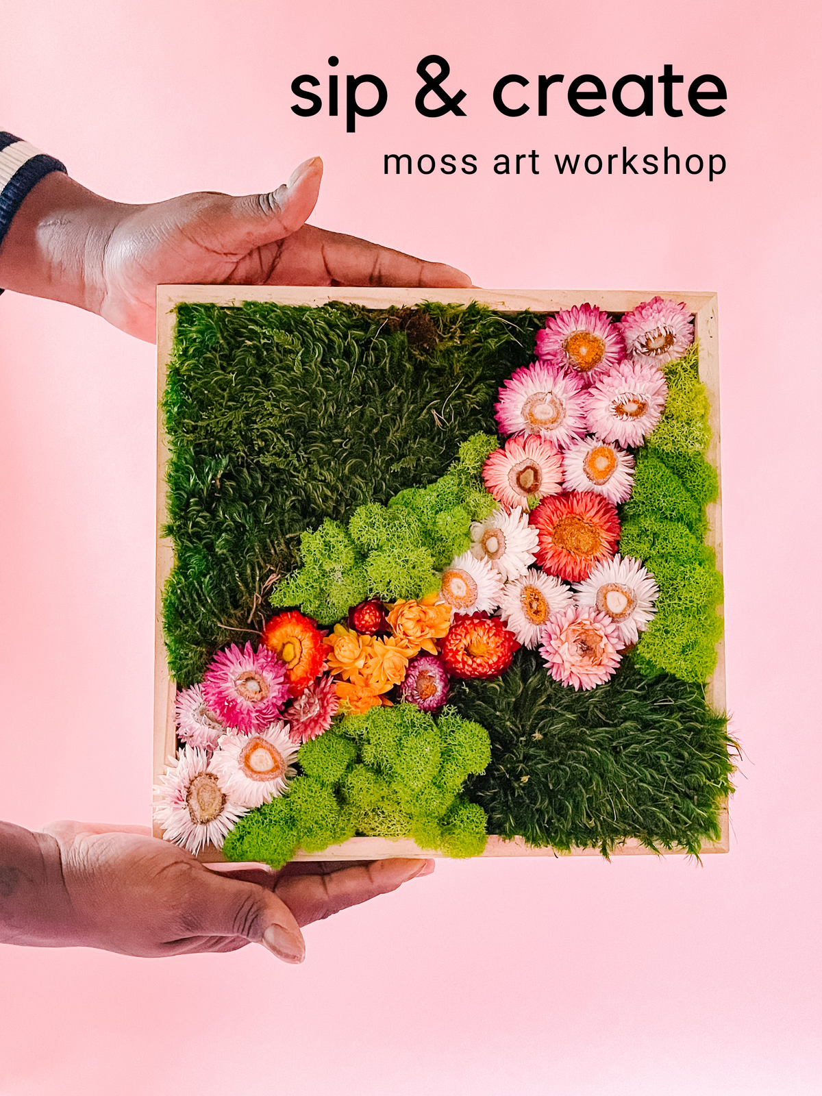 Sip & Create Moss Art Workshop| October 7th @ 5:30pm