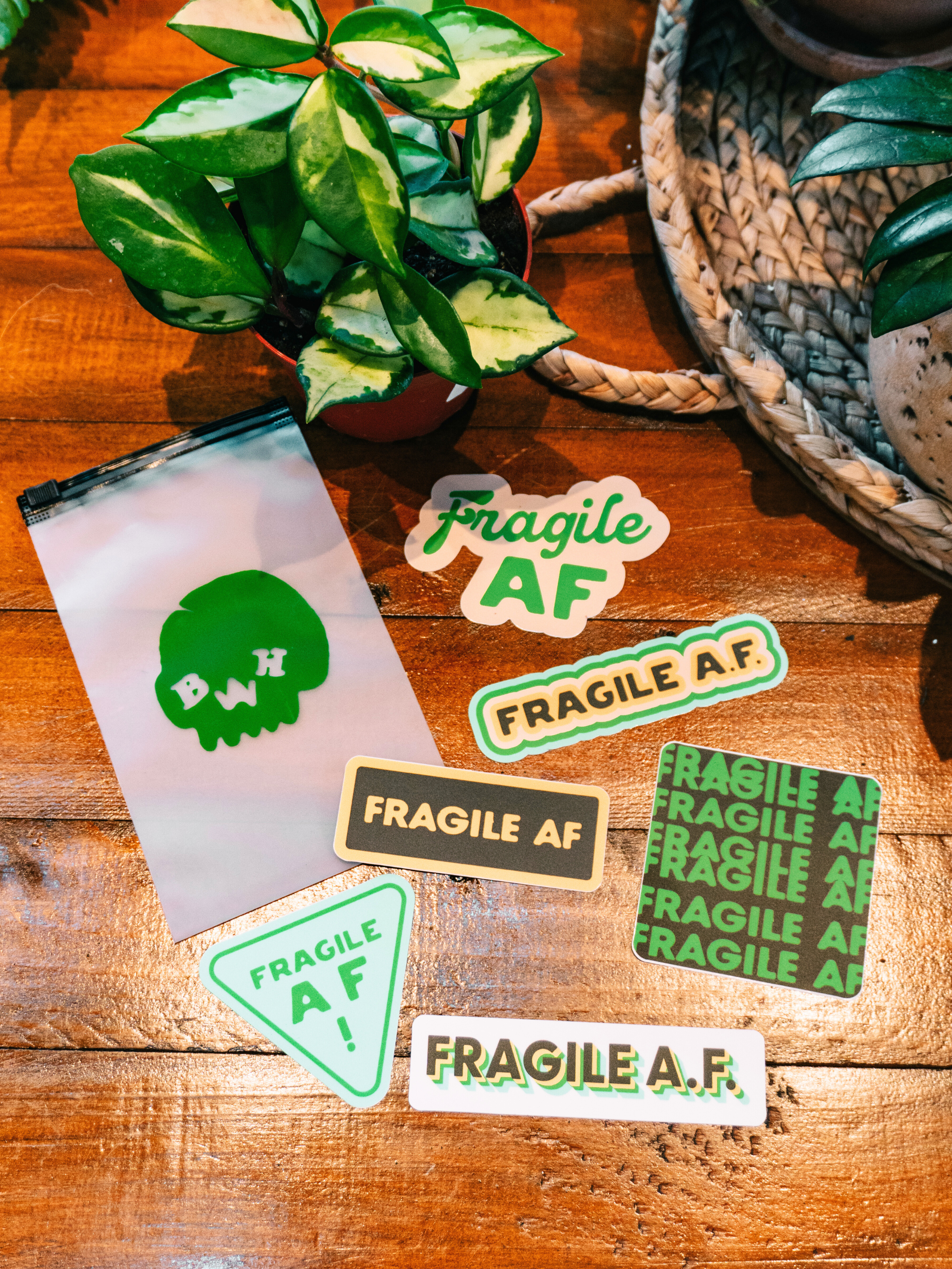 Fragile AF Stickers (6 Pack)